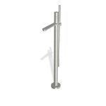 Firma Carlo Frattini Slide Bateria wannowa wolnostojąca podtynkowa ze słuchawką i wężem element zewnętrzny inox F5804/6INOX