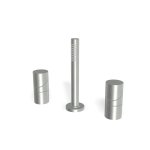 Firma Carlo Frattini Slide Bateria wannowa na brzeg wanny ze słuchawką i wężem inox F5814/1INOX