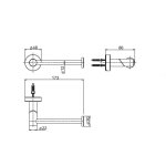 Firma Carlo Frattini Slide Uchwyt na papier inox F6895/1INOX