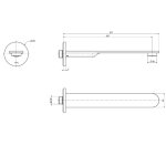 Firma Carlo Frattini Slide Wylewka wannowa inox F5844INOX