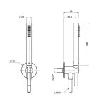 Firma Carlo Frattini Slide Zestaw prysznicowy inox F5851/4INOX