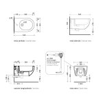 Flaminia App Bidet wiszący 54x36 biały połysk AP218