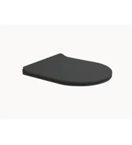 Flaminia App Deska sedesowa wolnoopadająca slim Carbon Czarny Mat QKCW09CAR 