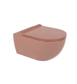 Flaminia App Miska 54x36 z deską wolnoopadającą slim terracotta glossy AP118STC+APCW10TC