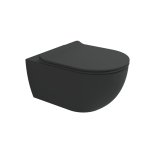Flaminia App Miska 54x36 z deską wolnoopadającą carbone matt AP118SCAR+QKCW09CAR