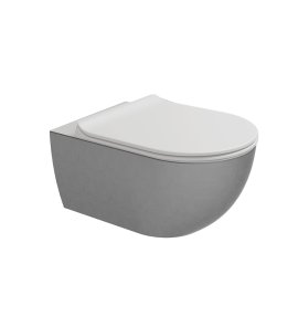 Flaminia App Miska 54x36 z deską wolnoopadającą slim silver white matt AP118SSLP+QKCW09