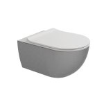Flaminia App Miska 54x36 z deską wolnoopadającą silver white matt AP118SSLP+QKCW09