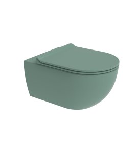Flaminia App Miska 54x36 z deską wolnoopadającą slim menta matt AP118SME+APCW10ME