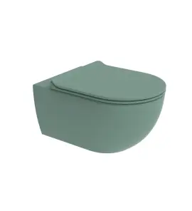 Flaminia App Miska 54x36 z deską wolnoopadającą slim menta matt AP118SME+APCW10ME