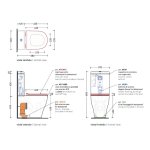 Flaminia App Miska 58x36 z deską wolnoopadającą i spłuczką biały połysk KITAP116G