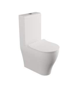 Flaminia App Miska 58x36 z deską wolnoopadającą slim i spłuczką latte matt KITAP116GLAT