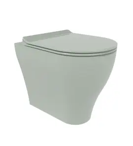 Flaminia App Miska bezrantowa 52x36 z deską wolnoopadającą slim verde giada glossy AP117GVG+QKCW09VG
