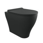 Flaminia App Miska bezrantowa 52x36 z deską wolnoopadającą slim carbone matt AP117GCAR+QKCW09CAR