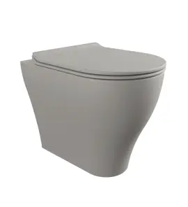 Flaminia App Miska bezrantowa 52x36 z deską wolnoopadającą slim cenere matt AP117GCEN+QKCW09CEN