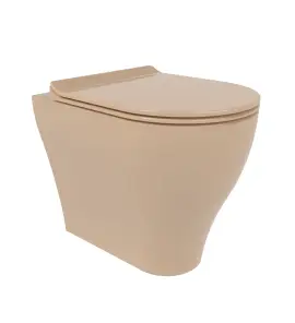 Flaminia App Miska bezrantowa 52x36 z deską wolnoopadającą slim avana glossy AP117GAV+APCW10AV