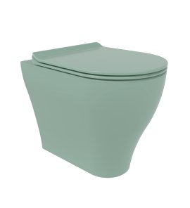 Flaminia App Miska bezrantowa 52x36 z deską wolnoopadającą slim menta matt AP117GME+QKCW09ME