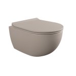 Flaminia App Miska bezrantowa 48,5x36 z deską wolnoopadającą slim argilla matt AP119GARG+QKCW09ARG