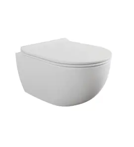 Flaminia App Miska bezrantowa 48,5x36 z deską wolnoopadającą slim latte matt AP119GLAT+QKCW09LAT