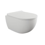 Flaminia App Miska bezrantowa 48,5x36 z deską wolnoopadającą slim latte matt AP119GLAT+QKCW09LAT