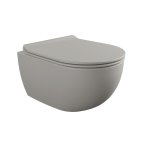 Flaminia App Miska bezrantowa 48,5x36 z deską wolnoopadającą slim cenere matt AP119GCEN+QKCW09CEN