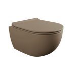 Flaminia App Miska bezrantowa 48,5x36 z deską wolnoopadającą slim fango matt AP119GFAN+QKCW09FAN