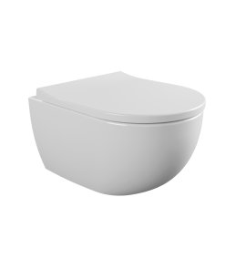 Flaminia App Miska bezrantowa 48,5x36 z deską wolnoopadającą biały połysk AP119G+QKCW07