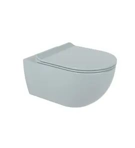 Flaminia App Miska bezrantowa 54x36 z deską wolnoopadającą azzurro polvere glossy AP118GAP+APCW10AP