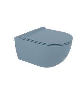 Flaminia App Miska bezrantowa 54x36 z deską wolnoopadającą nuvola matt AP118GNUV+APCW10NUV
