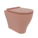 Flaminia App Miska bezrantowa 52x36 z funkcją bidetu i deską wolnoopadającą slim terracotta glossy AP117GETC+QKCW09TC