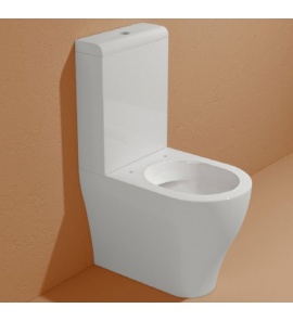 Flaminia App Miska WC Stojąca bez kołnierza 58x36 cm Biały AP116G