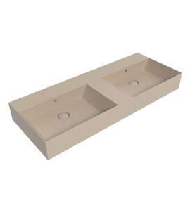 Flaminia App Umywalka podwójna stawiana/ścienna 120x47 argilla matt AP120LARG