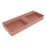 Flaminia App Umywalka podwójna stawiana/ścienna 120x47 terracotta glossy AP120LTC