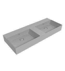 Flaminia App Umywalka podwójna stawiana/ścienna 120x47 cenere matt AP120LCEN
