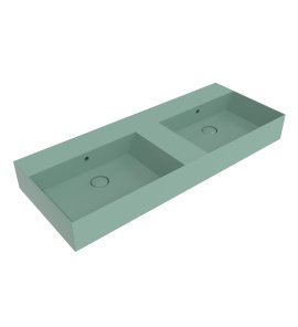 Flaminia App Umywalka podwójna stawiana/ścienna 120x47 menta matt AP120LME