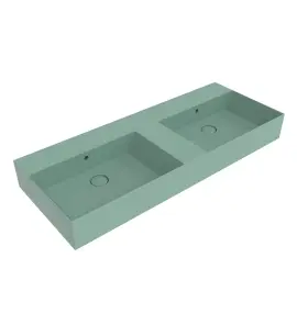 Flaminia App Umywalka podwójna stawiana/ścienna 120x47 menta matt AP120LME