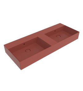 Flaminia App Umywalka podwójna stawiana/ścienna 120x47 uva matt AP120LUV