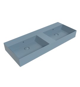 Flaminia App Umywalka podwójna stawiana/ścienna 120x47 nuvola matt AP120LNUV