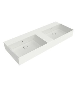 Flaminia App Umywalka podwójna stawiana/ścienna 120x47 latte matt AP120LLAT