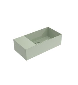 Flaminia App Umywalka ścienna 50x25 verde giada glossy AP5025SXVG
