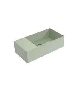 Flaminia App Umywalka ścienna 50x25 verde giada glossy AP5025SXVG