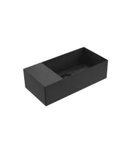 Flaminia App Umywalka ścienna 50x25 carbone matt AP5025SXCAR