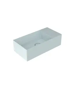 Flaminia App Umywalka ścienna 50x25 azzurro polvere glossy AP5025DXAP