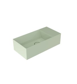Flaminia App Umywalka ścienna 50x25 verde giada glossy AP5025DXVG