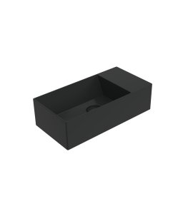 Flaminia App Umywalka ścienna 50x25 carbone matt AP5025DXCAR