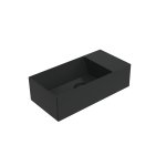 Flaminia App Umywalka ścienna 50x25 carbone matt AP5025DXCAR