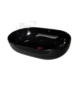      Flaminia App Umywalka stawiana na blat 62x40 cm Nero AP62ANER WYPRZEDAŻ MAGAZYNOWA!!