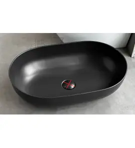      Flaminia App Umywalka stawiana na blat 62x40 cm carbone AP62ACAR WYPRZEDAŻ MAGAZYNOWA!!