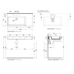 Flaminia App Umywalka stawiana 105×51 argilla matt AP10551ARG