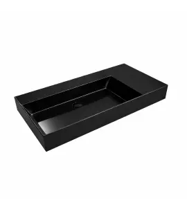 Flaminia App Umywalka stawiana/ścienna 105×51 czarny połysk AP10551NER