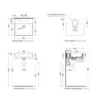 Flaminia App Umywalka stawiana/ścienna 50x47 avana glossy AP5047AV